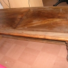 Vends table salon noyer massif